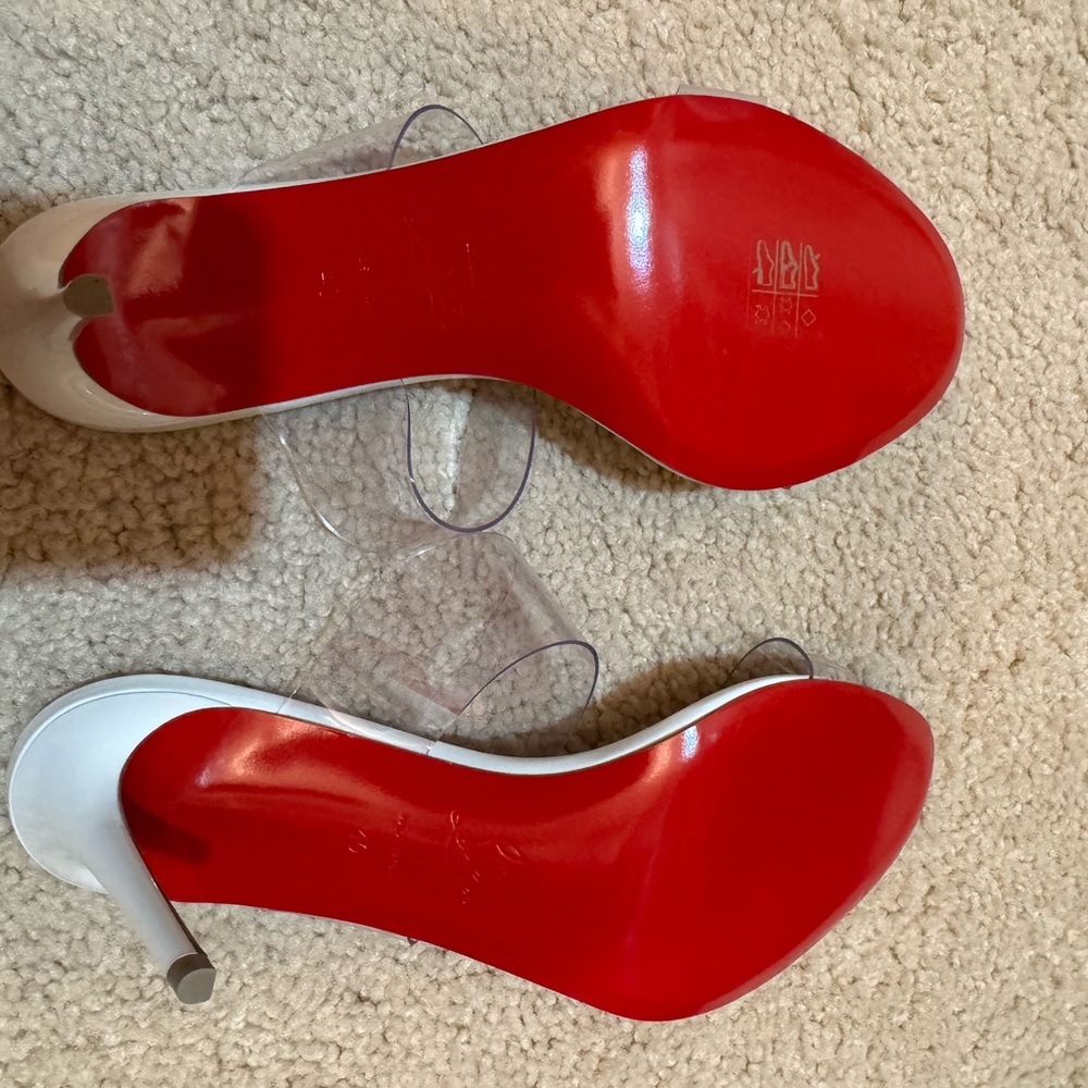 Christian Louboutin Just Nothing PVC strap heel Size 40 - Picture 3 of 5